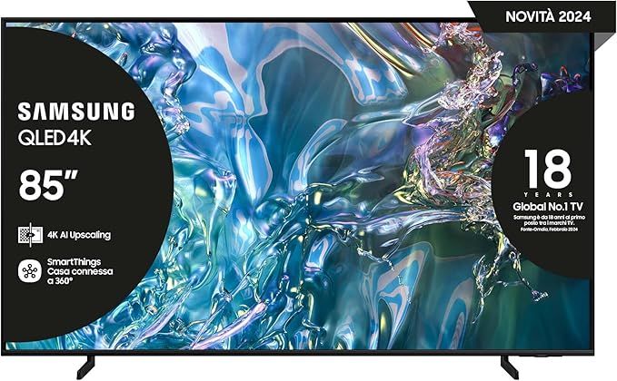 Samsung Q60D QE85Q60DAU 85" 4K Ultra HD Smart TV Wi-Fi Titanio