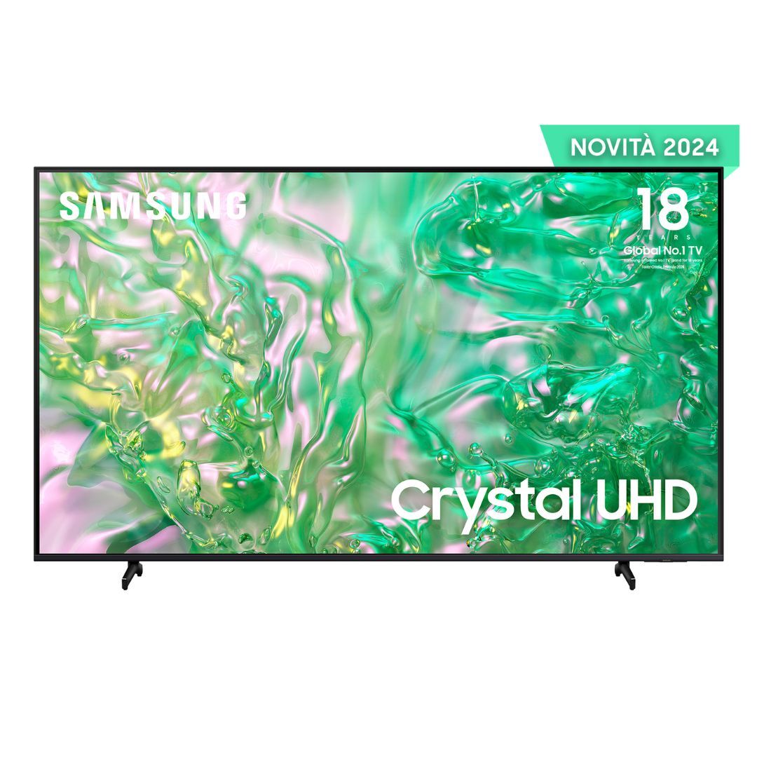Samsung TV Crystal UHD 4K 85” UE85DU8070UXZT Smart TV Wi-Fi Black 2024